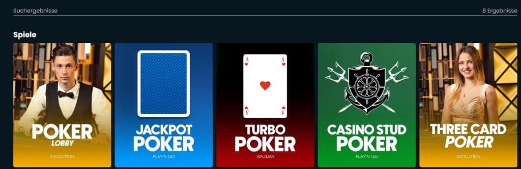 Darunter fallen jegliche Casinospiele