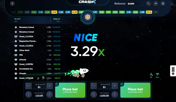 crash x casino
