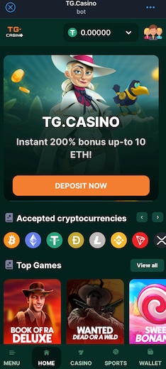 TG.Casino Bitcoin casino
