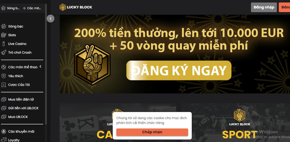 LuckyBlock Casino Ethereum uy tín với nhiều ưu đãi hấp dẫn
