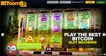 Bitoomba Casino Home Page