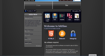 Bitzino Casino Home Page
