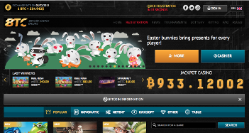 BTC Casino Home Page