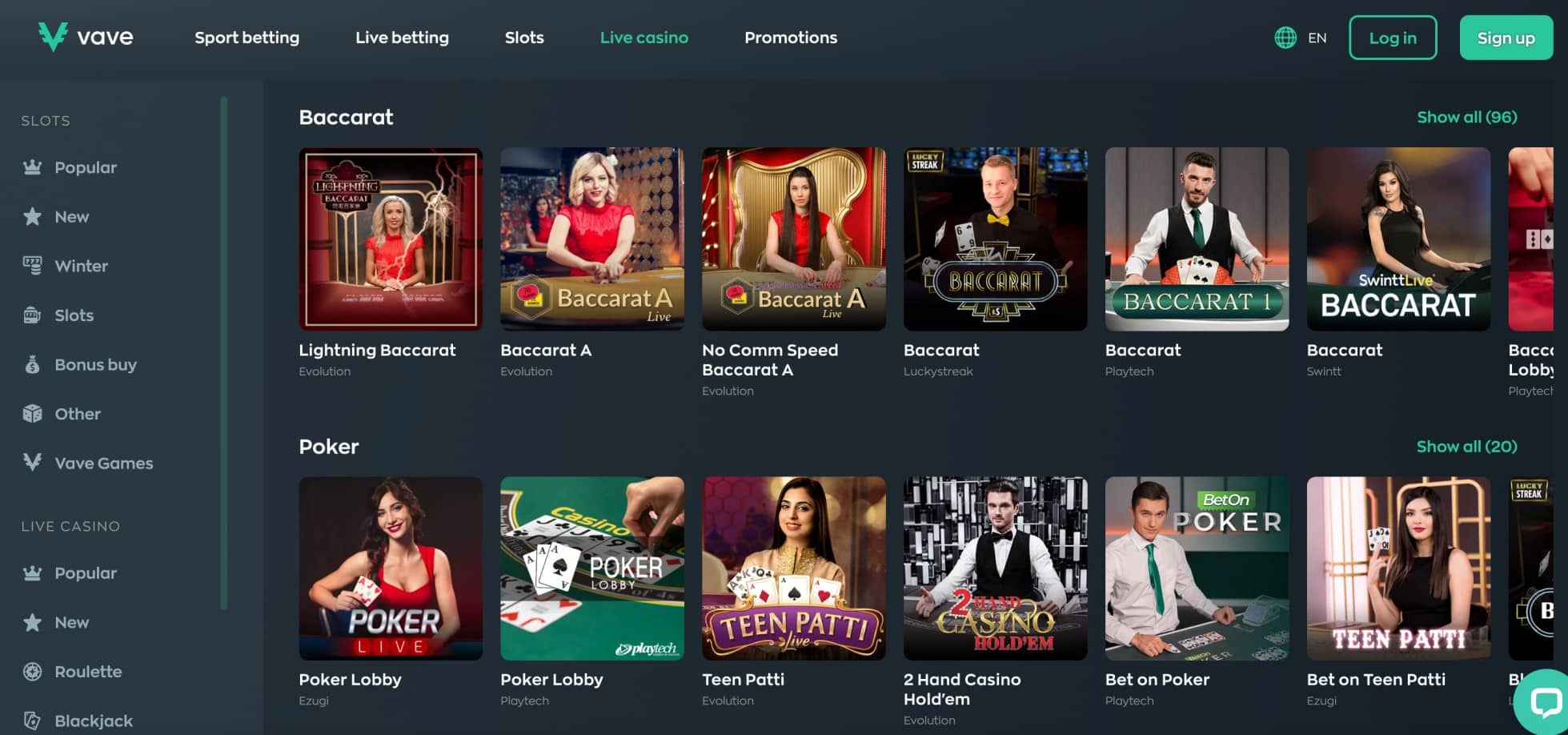 Vave casino review