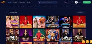 mBit live casino games