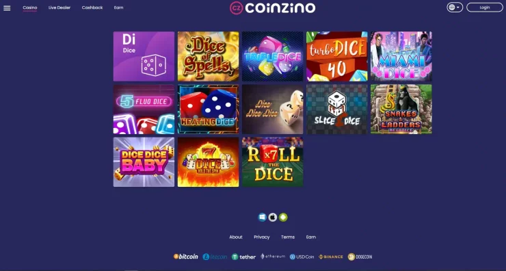 Coinzino Dice