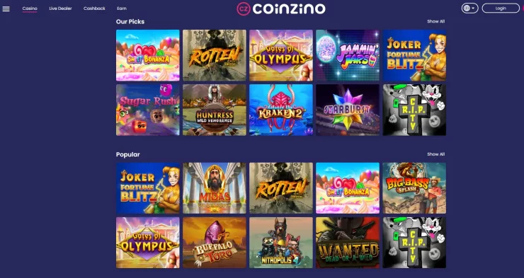 Coinzino games