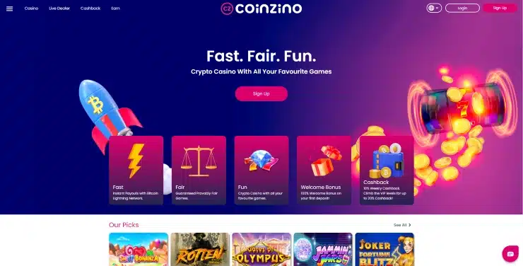 coinzino best dogecoin us gambling sites