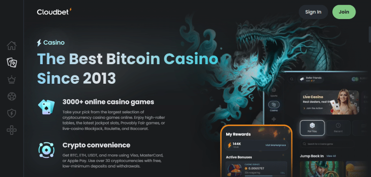 Cloudbet Bitcoin mobile casino