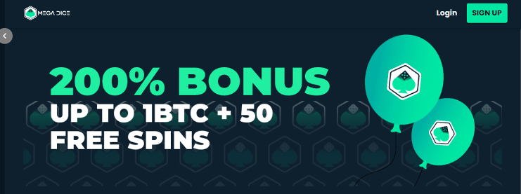 mega dice welcome bonus