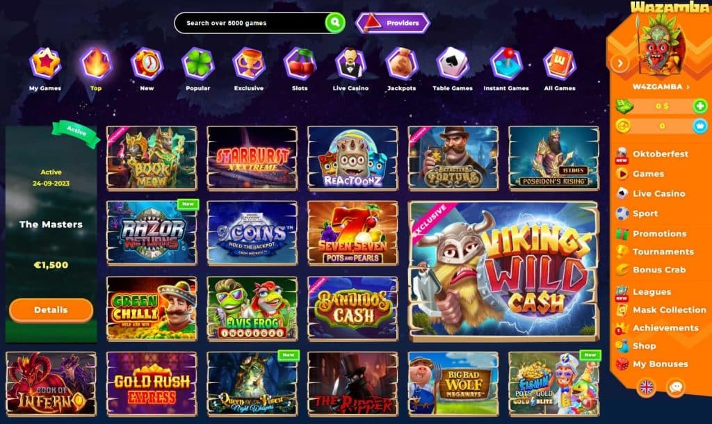 Wazamba Casino Login 6