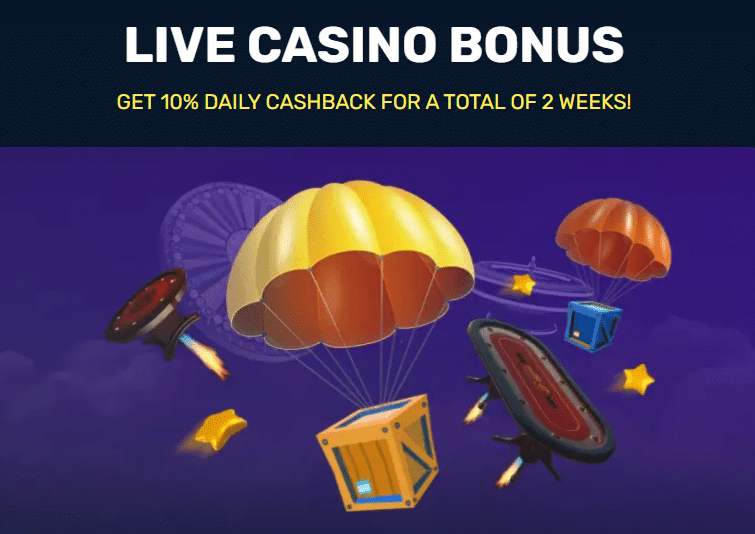 Winz Casino live casino bonus