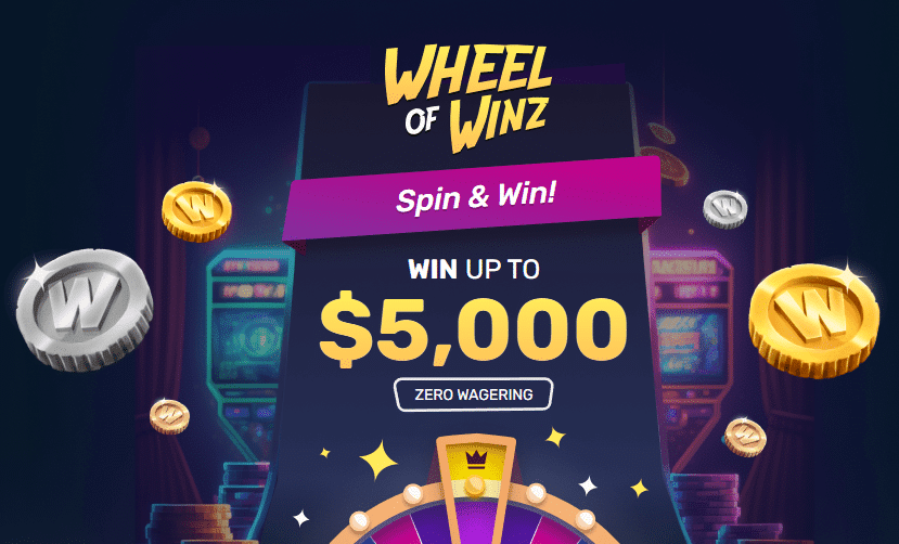 Winz Casino wheel of winz