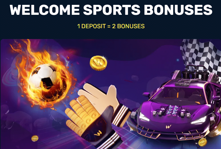 Winz Casino sports welcome bonus