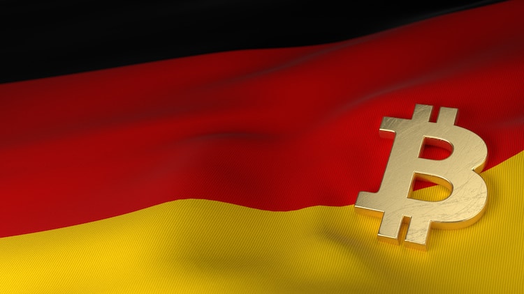 bitcoin on german flag