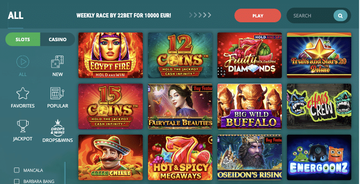 slots 22bet